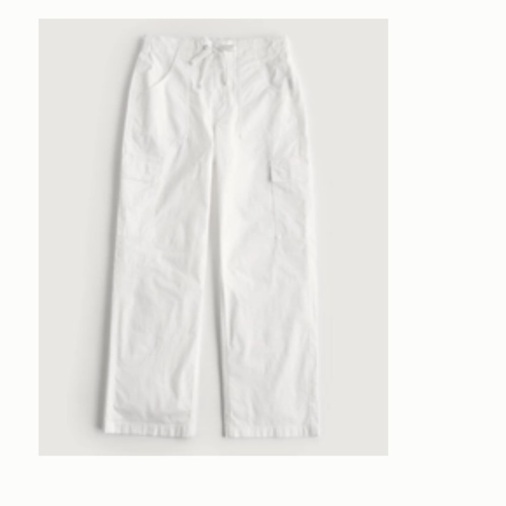 HOLLISTER Adjustable Rise Poplin Baggy Cargo Pants